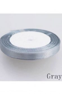 Satin Ribbon - Gray